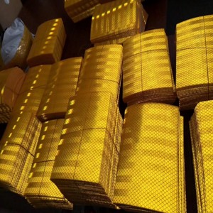 cinta de seguridad franja reflectante amarillo negro